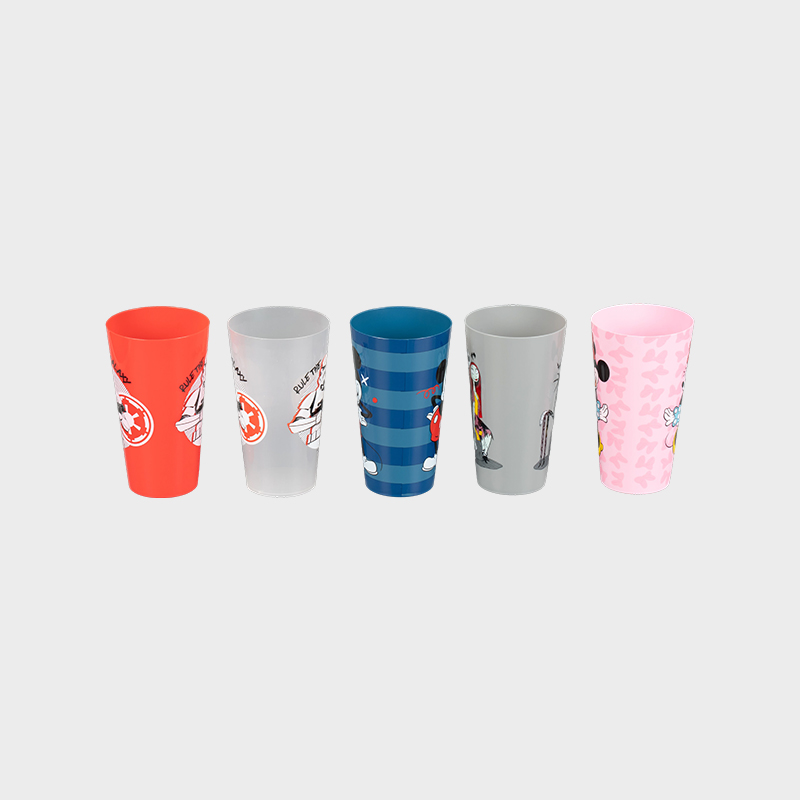 1000ml Stackable PP Plastic Tumbler na may Heat Transfer Printing