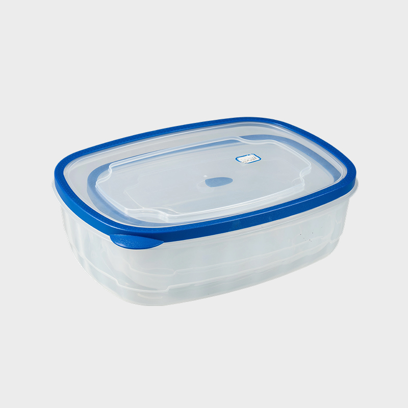PFT005 Commercial Long-Lasting Rectangular PP+TPR Food Preservation Container 2-Pack Set na may Overmolded Vented Lid (3700ml + 6800ml)