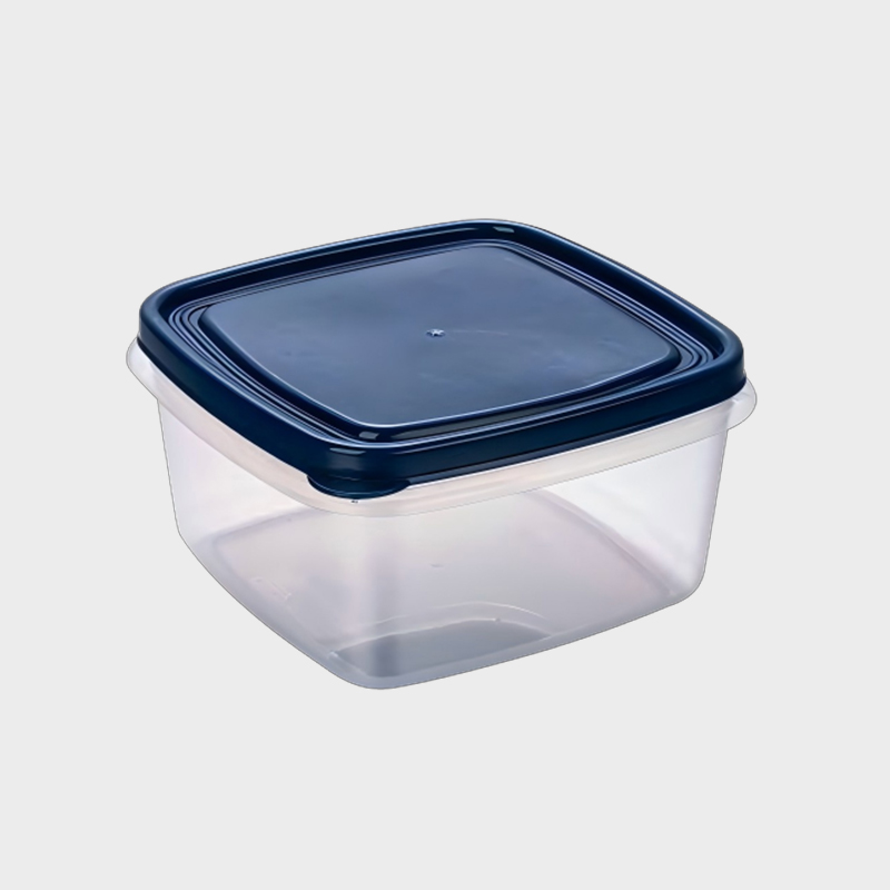 PFB022 1250ml Equilateral Square PP Food and Agricultural Storage Container na may Asul na Takip